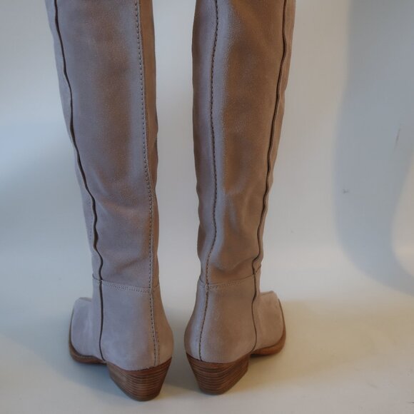 NWOB Womens Free People Beige Suede Western Boots 36 US/6 - Picture 8 of 12